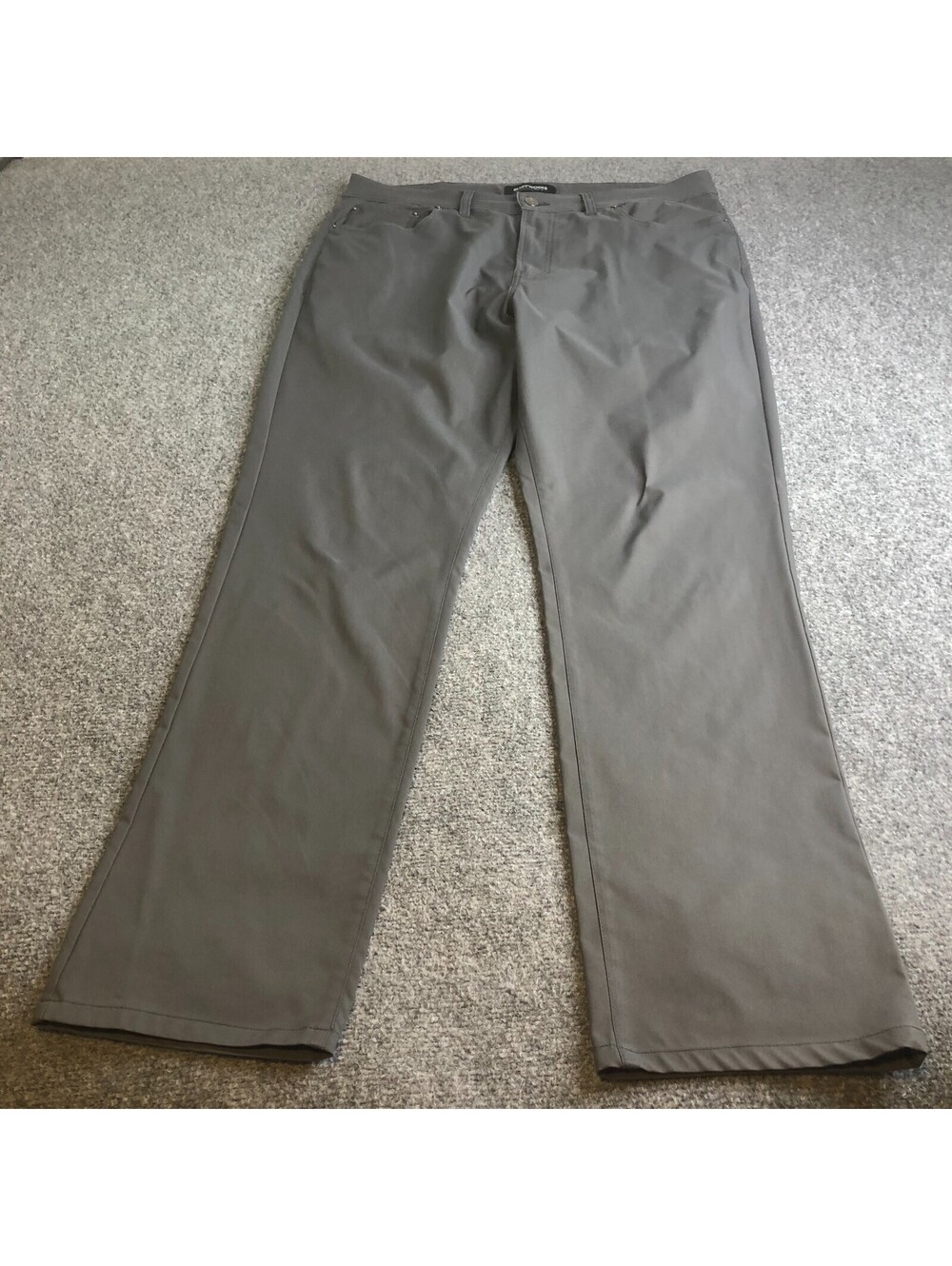 Bluffworks Ascender Chino Pants Men 36x32 Gray Regular Fit Trousers Stretch